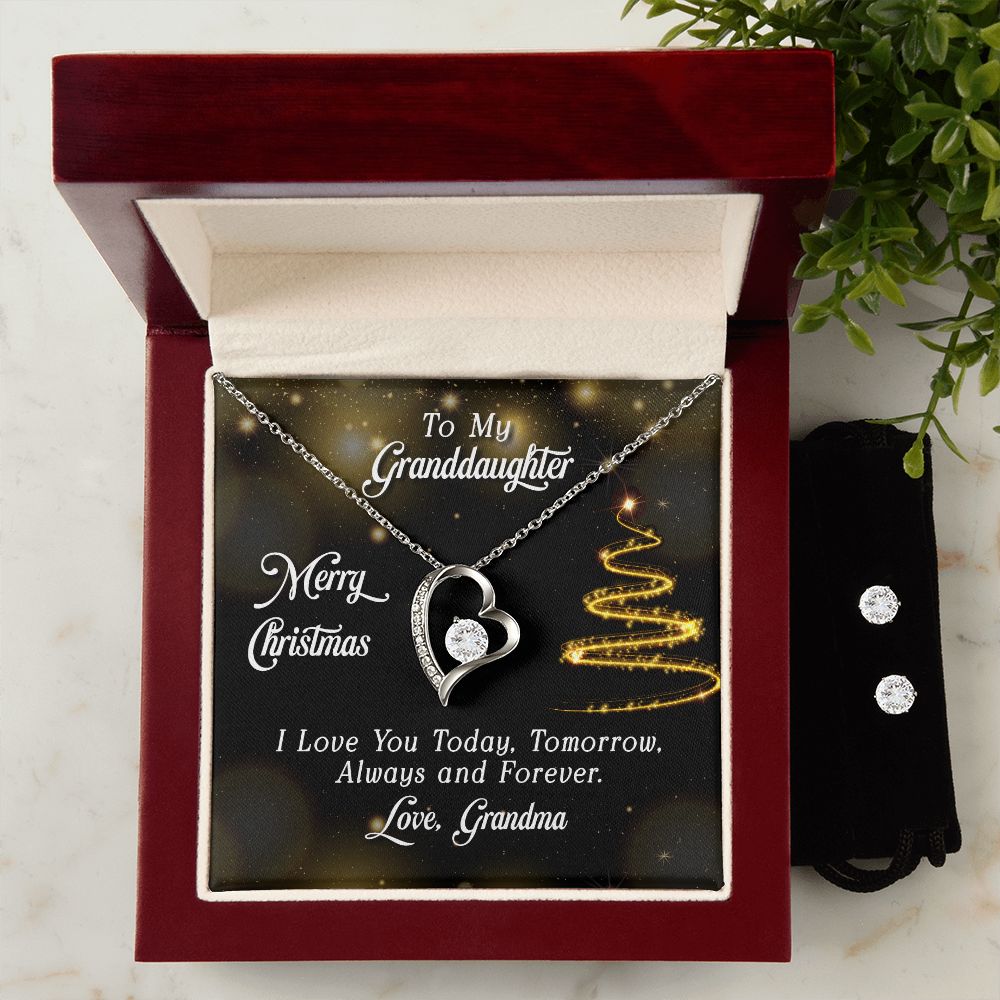 Daughter Forever Love Heart Jewelry Set | Custom Heart Design