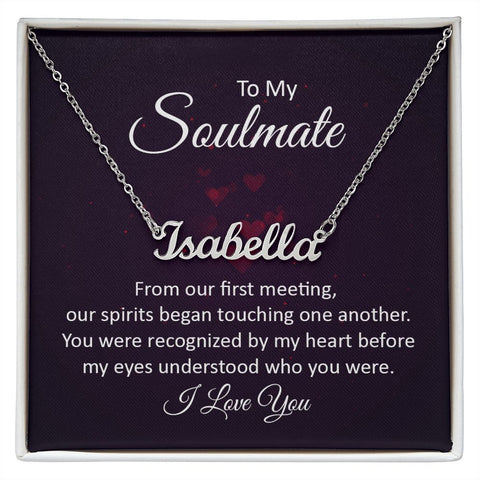 Soulmate Custom Name Necklace-From our first meeting | Custom Heart Design