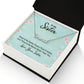 Sister Name Necklace-There's no better friend - Custom Heart Design