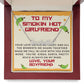 Girlfriend Name Necklace-Your love drives me crazy | Custom Heart Design