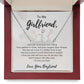 Girlfriend Name Necklace-Once in a lifetime | Custom Heart Design