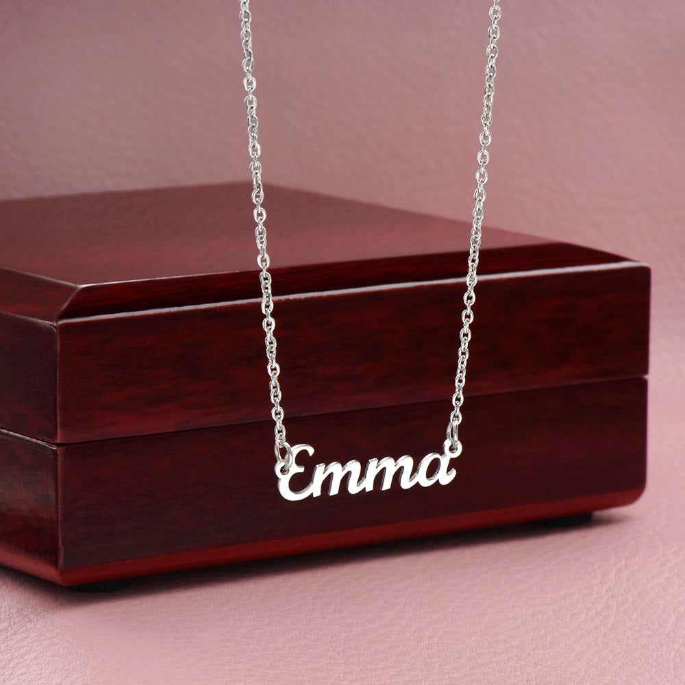 Custom Name Necklace-To my everything | Custom Heart Design