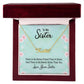 Sister Name Necklace-There's no better friend - Custom Heart Design
