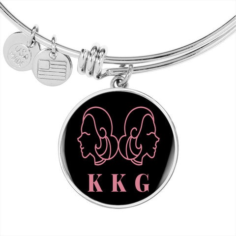 KKG Sorority Bangle - Custom Heart Design