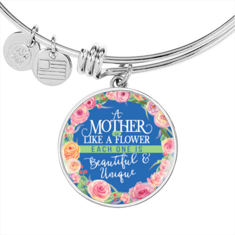 A Mother is like a flower. - Custom Heart Design
