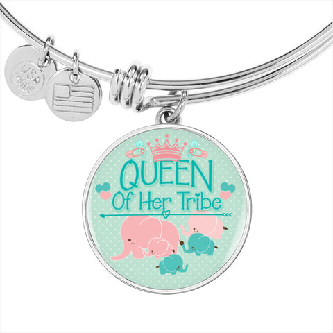 Queen of her tribe - Bangle - Custom Heart Design