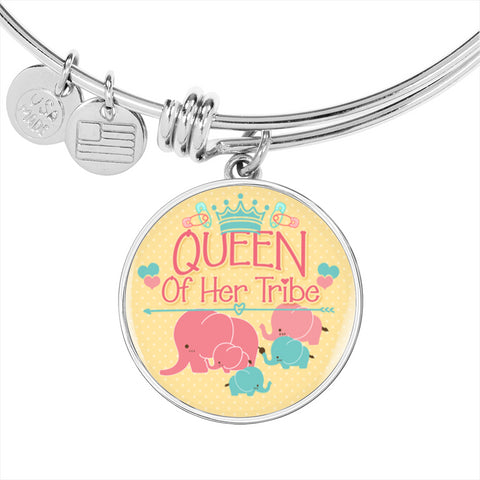 Queen of her tribe - Bangle - Custom Heart Design