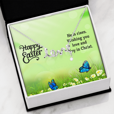 Easter Love Necklace - Custom Heart Design