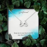 Infinity Hearts Necklace for Girlfriend | Custom Heart Design