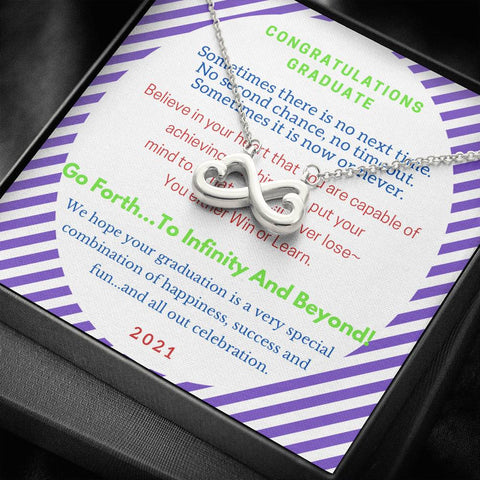 To Infinity and Beyond.  Infinity Heart Necklace - Custom Heart Design