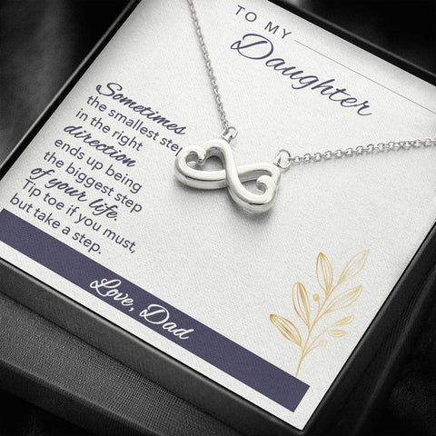 Tip toe if you must, From Dad, - Custom Heart Design