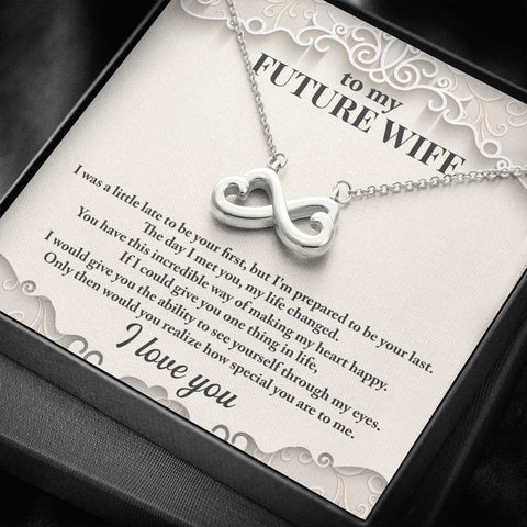 Infinity Hearts Necklace for Future Wife | Custom Heart Design