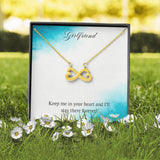 Infinity Hearts Necklace for Girlfriend | Custom Heart Design