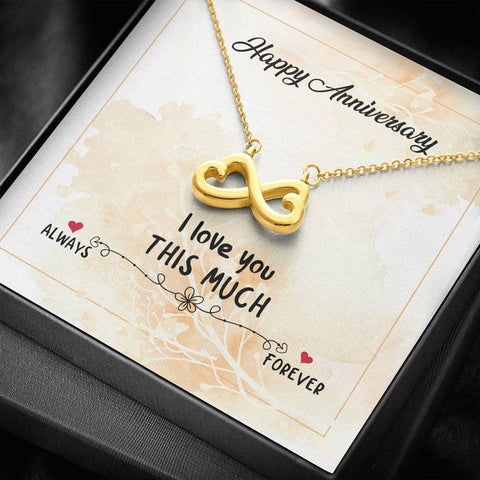 I love you this much, always and forever. - Custom Heart Design
