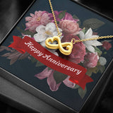 Infinity Hearts Necklace for Wedding Anniversary | Custom Heart Design