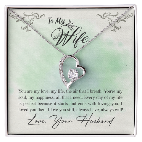 Wife Heart Necklace, Floating Heart Necklace, Beautiful Wife Necklace-You are my love | Custom Heart Design