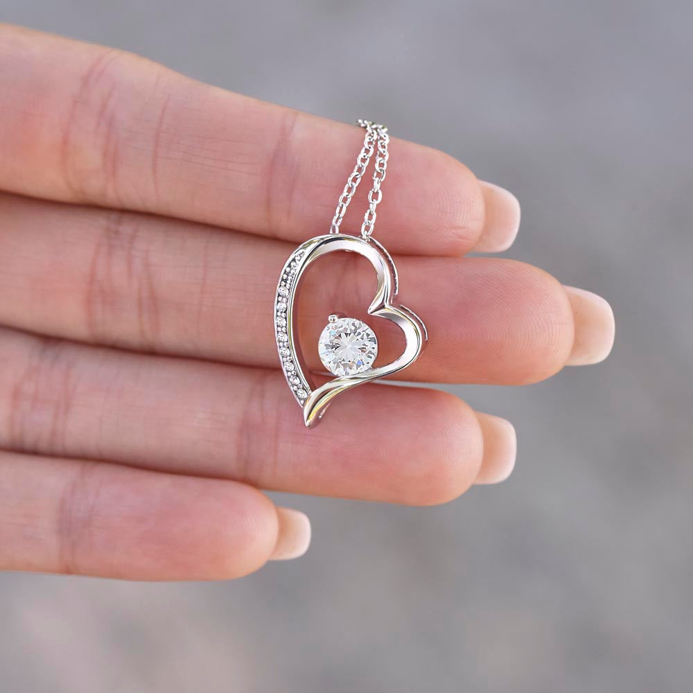 Wife Heart Necklace-Grinch Message Card - Custom Heart Design