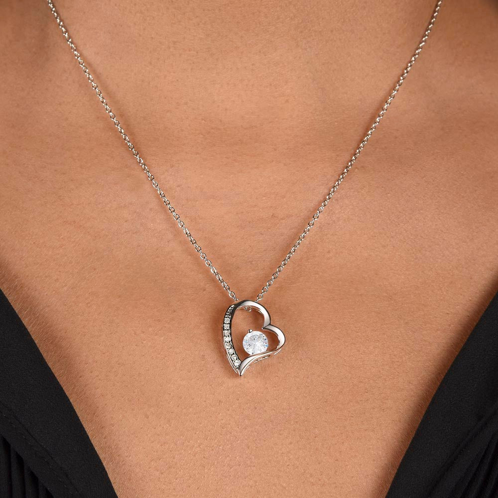 Wife Heart Necklace-Grinch Message Card - Custom Heart Design