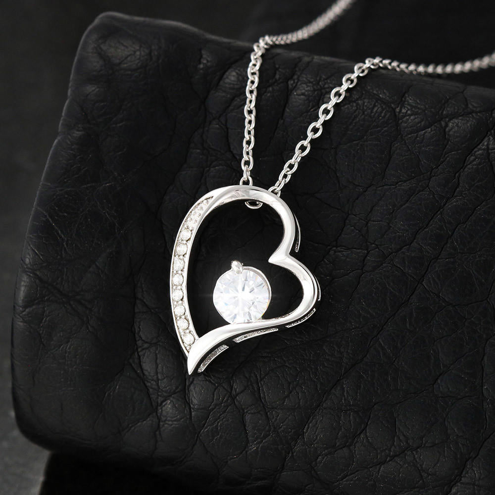 Wife Heart Necklace, Floating Heart Necklace, Beautiful Wife Necklace-Together we're everything | Custom Heart Design