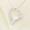 Mom Jewelry, Gold Heart Necklace for Mom, Floating Heart Necklace | Custom Heart Design