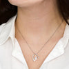 Mom Jewelry, Gold Heart Necklace for Mom, Floating Heart Necklace | Custom Heart Design