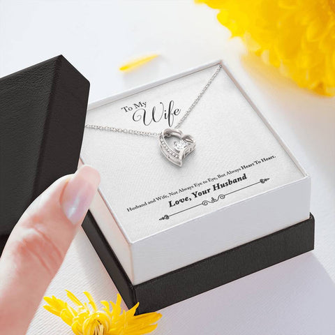 Sentimental Forever Love Heart Necklace for Wife | Custom Heart Design