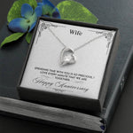 Sentimental Heart Necklace for Wife Anniversary | Custom Heart Design