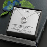 Sentimental Heart Necklace for Wife Anniversary | Custom Heart Design