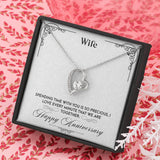 Sentimental Heart Necklace for Wife Anniversary | Custom Heart Design