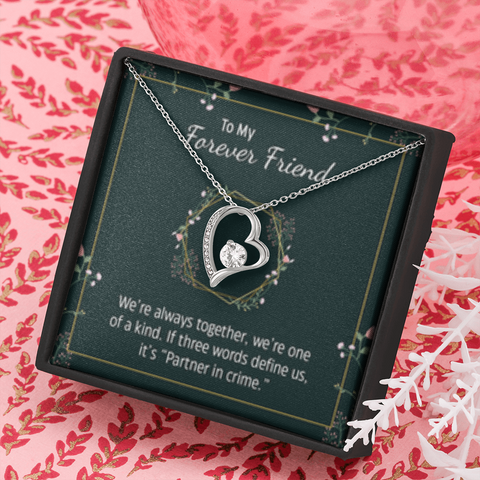 Forever Love Heart Necklace for Best Friend | Custom Heart Design