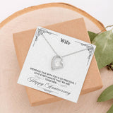 Sentimental Heart Necklace for Wife Anniversary | Custom Heart Design