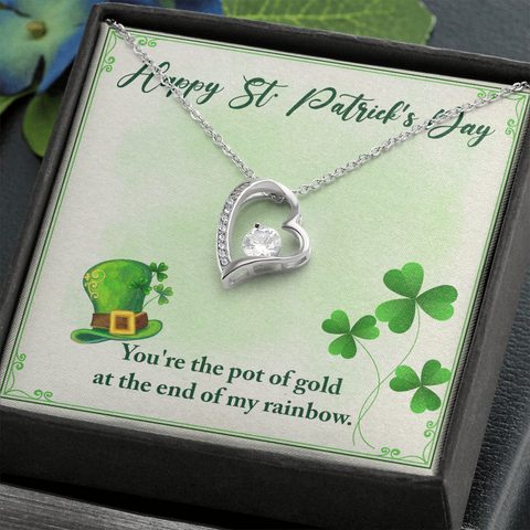 You’re my Pot of Gold-Forever Love Necklace - Custom Heart Design