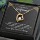 Girlfriend Floating Heart Necklace, Forever Love Heart Necklace To My Girlfriend | Custom Heart Design