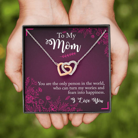 You turn my fears into happiness. - Custom Heart Design