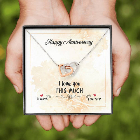 I love you this much, always and forever. - Custom Heart Design