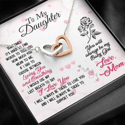 I love and support you, From Mom. - Custom Heart Design