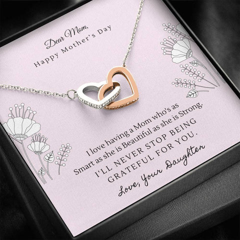 Forever grateful for you, From Daughter - Custom Heart Design