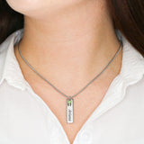 Mommy's First Christmas-Birthstone/Name Necklace - Custom Heart Design