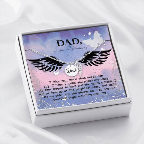 Dad Remembrance-I miss you more than words can say. - Custom Heart Design