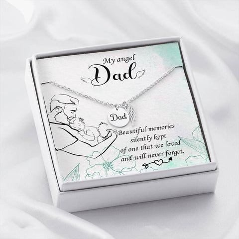 Dad Remembrance-Never forgetten. - Custom Heart Design