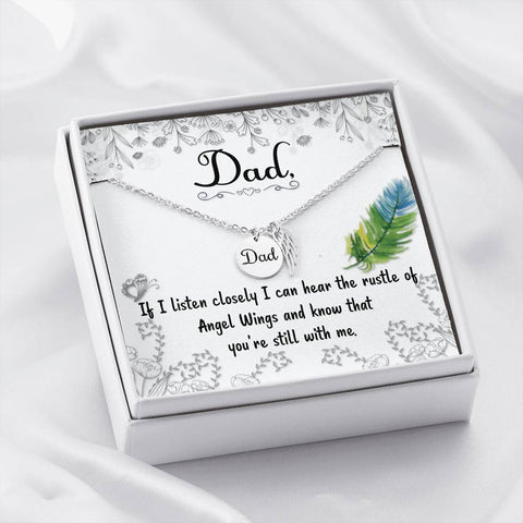 Dad Remembrance-If I listen closely. - Custom Heart Design