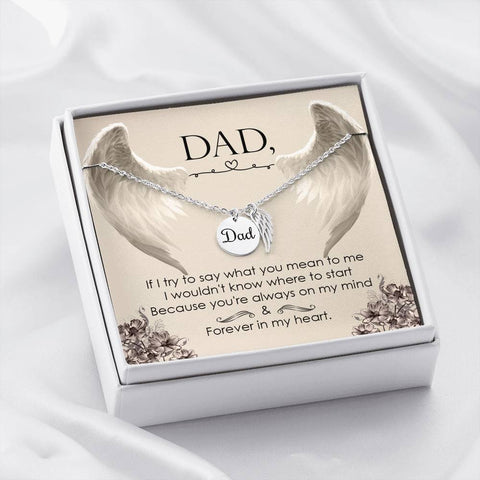 Dad Remembrance-Forever in my heart. - Custom Heart Design