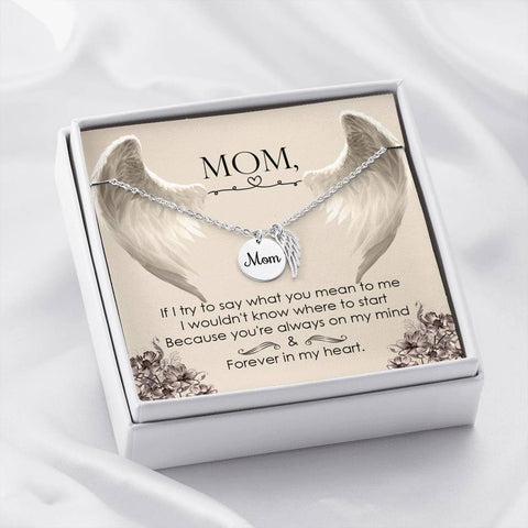 Mom Remembrance-You're always on my mind. - Custom Heart Design