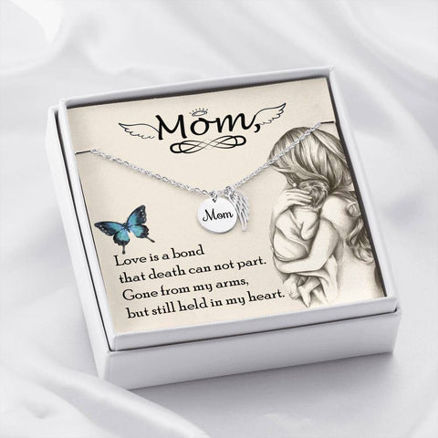 Mom Remembrance-Love is a bond. - Custom Heart Design