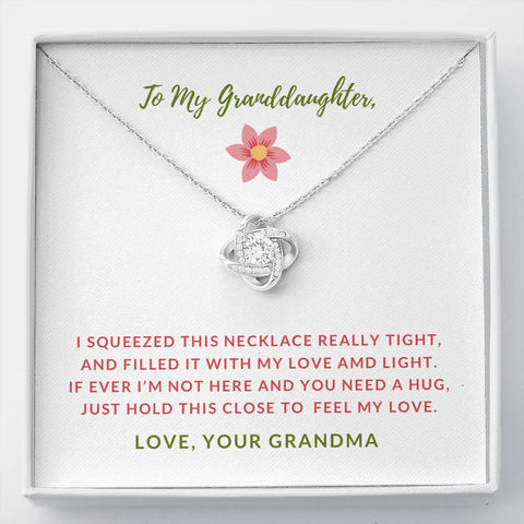 Love Knot Necklace for Granddaughter From Grandma | Custom Heart Desig…