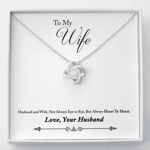 Love Knot Necklace for Wife | Custom Heart Design