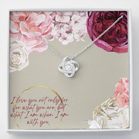 Love Knot Necklace for Her | Custom Heart Design