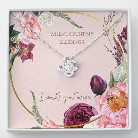 Love Knot Necklace for Women | Custom Heart Design
