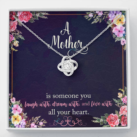 Love Knot Necklace for Mom | Custom Heart Design