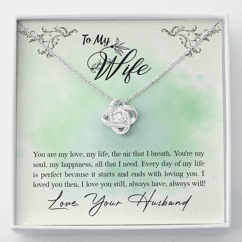 Love Knot Necklace for Wife | Custom Heart Design